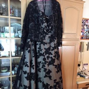 Black Lace MOB gown